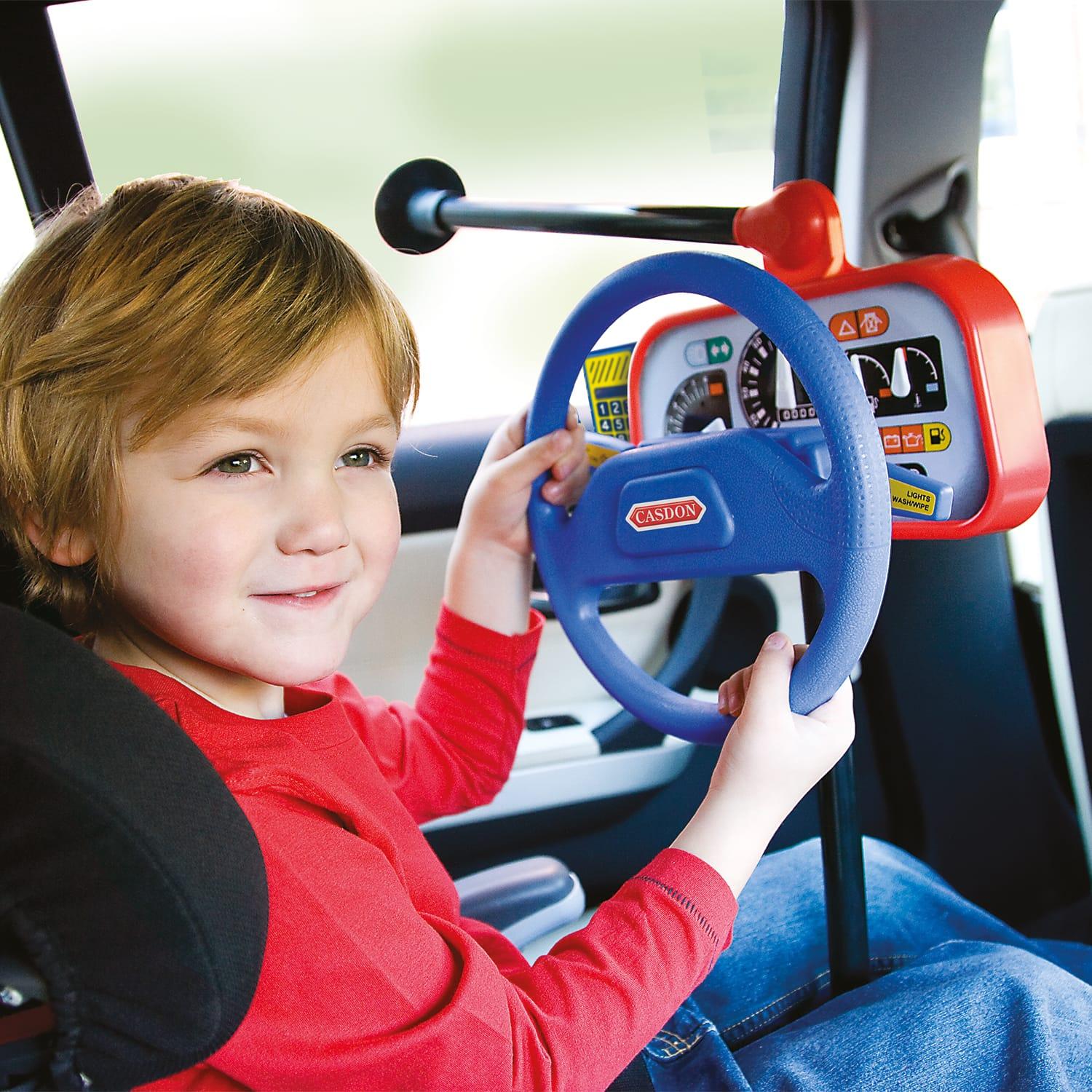 child's back seat steering wheel