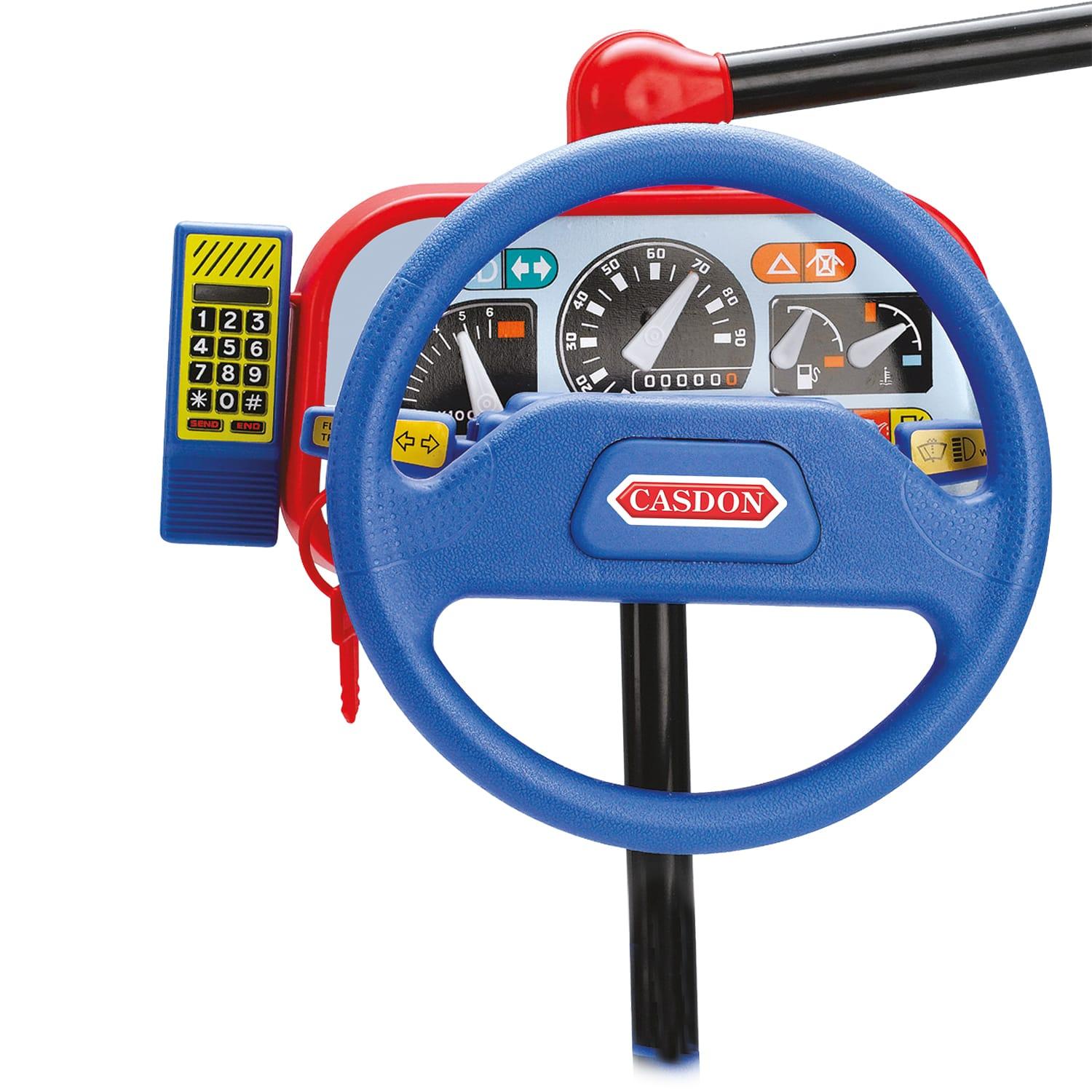 electronic backseat driver steering wheel toy