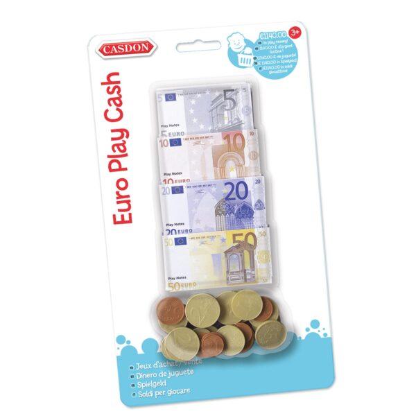 play cash euro notes and coins for shopping role play